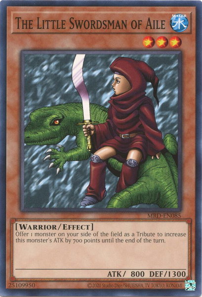 The Little Swordsman of Aile trading card from Metal Raiders (25th Anniversary Edition) The Little Swordsman of Aile - Metal Raiders (25th Anniversary Edition) YuGiOh trading card