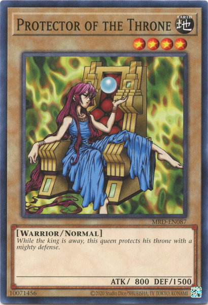 Protector of the Throne trading card from Metal Raiders (25th Anniversary Edition) Protector of the Throne - Metal Raiders (25th Anniversary Edition) YuGiOh trading card