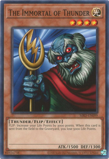 The Immortal of Thunder - Metal Raiders (25th Anniversary Edition) YuGiOh trading card