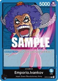 Emporio.Ivankov (049) - Paramount War (OP02) #OP02-049 - Leader One Piece Trading Card