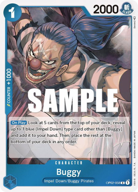 Buggy - Paramount War One Piece trading card