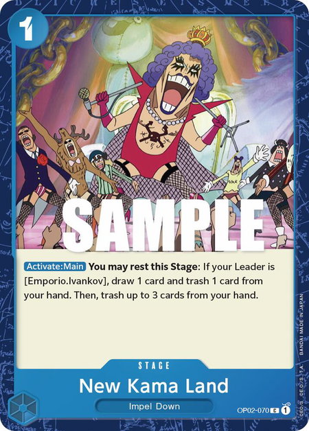 New Kama Land - Paramount War One Piece trading card