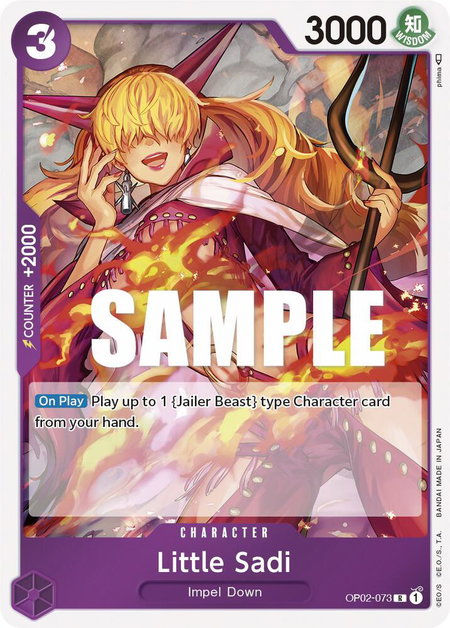 Little Sadi - Paramount War One Piece trading card