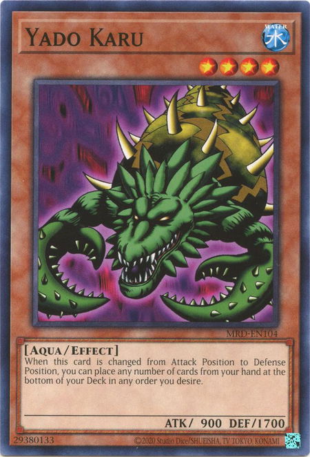 Yado Karu trading card from Metal Raiders (25th Anniversary Edition) Yado Karu - Metal Raiders (25th Anniversary Edition) YuGiOh trading card