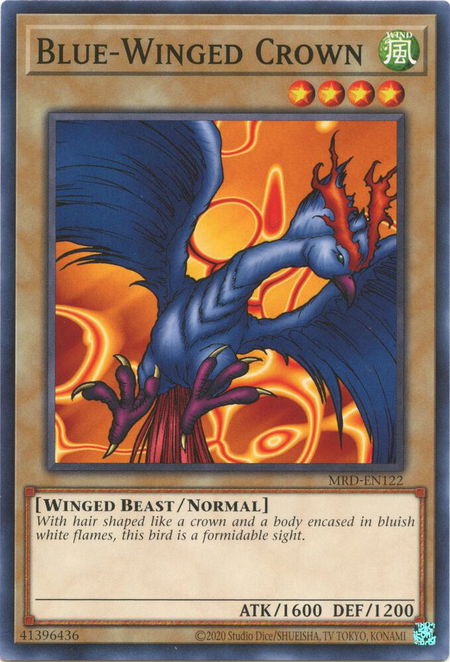 Blue-Winged Crown - Metal Raiders (25th Anniversary Edition) YuGiOh trading card
