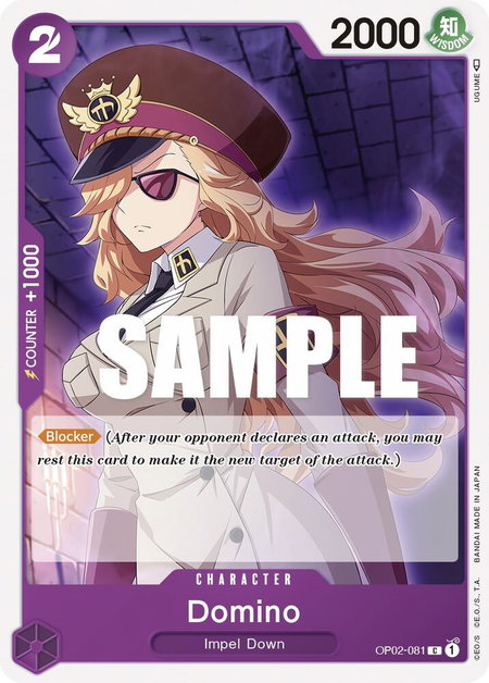 Domino - Paramount War One Piece trading card