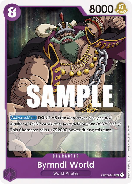 Byrnndi World - Paramount War One Piece trading card