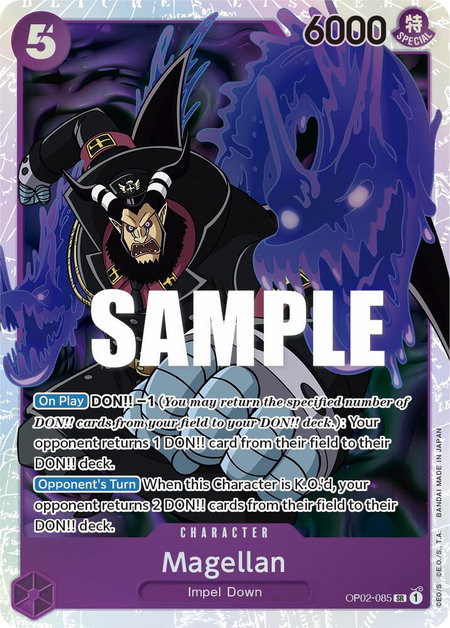 Magellan (085) trading card from Paramount War Magellan (085) - Paramount War One Piece trading card
