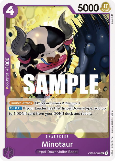 Minotaur - Paramount War One Piece trading card