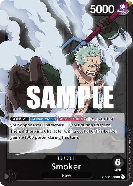 Smoker (093) - Paramount War One Piece trading card
