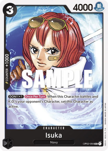 Isuka - Paramount War One Piece trading card