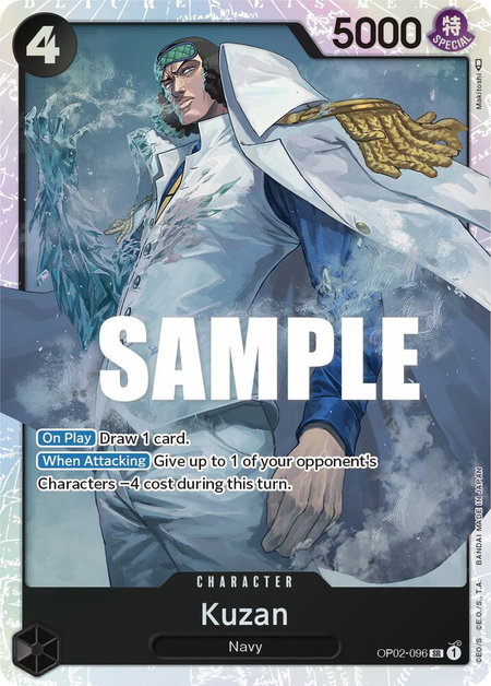Kuzan (096) - Paramount War One Piece trading card
