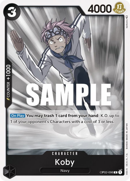 Koby - Paramount War One Piece trading card