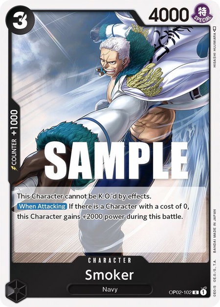 Smoker (102) - Paramount War One Piece trading card