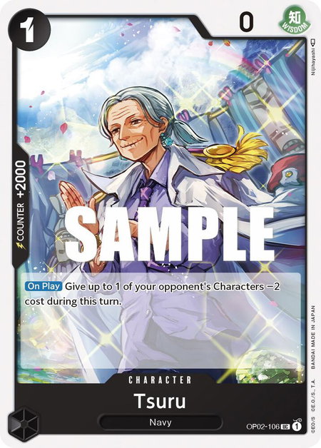 Tsuru - Paramount War One Piece trading card