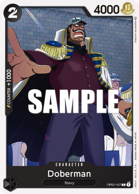 Doberman - Paramount War One Piece trading card