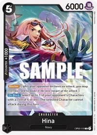 Hina - Paramount War (OP02) #OP02-110 - Rare One Piece Trading Card