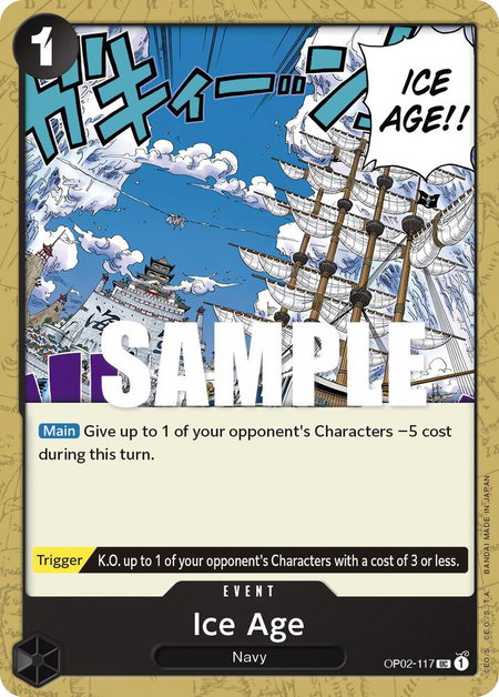 Ice Age - Paramount War One Piece trading card