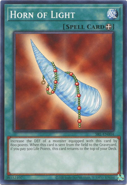 Horn of Light trading card from Spell Ruler (25th Anniversary Edition) Horn of Light - Spell Ruler (25th Anniversary Edition) YuGiOh trading card