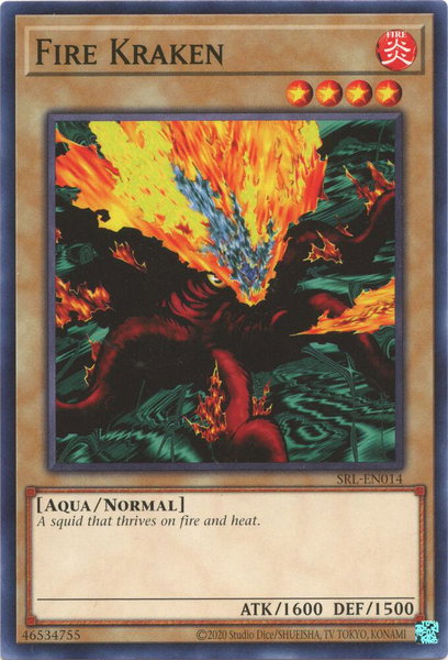 Fire Kraken trading card from Spell Ruler (25th Anniversary Edition) Fire Kraken - Spell Ruler (25th Anniversary Edition) YuGiOh trading card