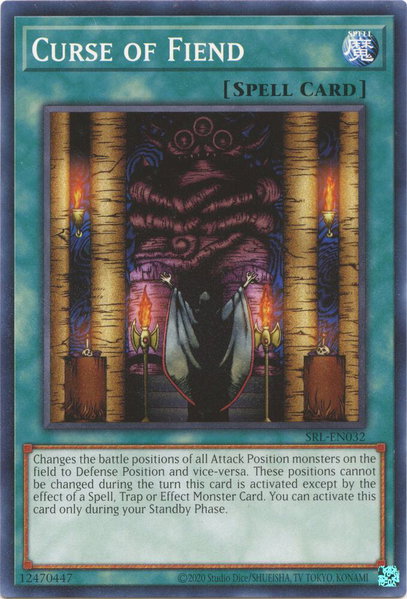 Curse of Fiend trading card from Spell Ruler (25th Anniversary Edition) Curse of Fiend - Spell Ruler (25th Anniversary Edition) YuGiOh trading card