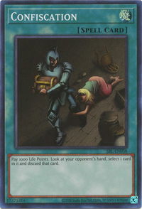 Confiscation - Spell Ruler (25th Anniversary Edition) (SRL-EN) #SRL-EN038 - Super Rare YuGiOh Trading Card