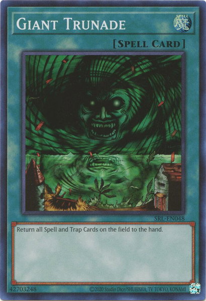 Giant Trunade trading card from Spell Ruler (25th Anniversary Edition) Giant Trunade - Spell Ruler (25th Anniversary Edition) YuGiOh trading card