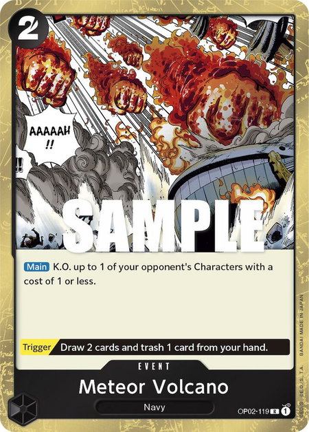 Meteor Volcano - Paramount War One Piece trading card