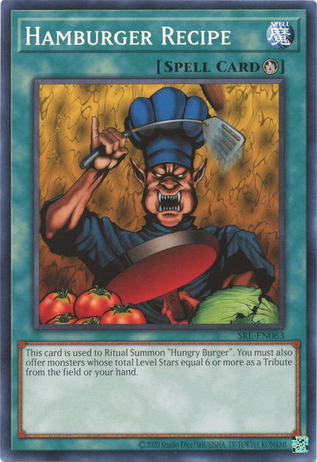 Hamburger Recipe - Spell Ruler (25th Anniversary Edition) YuGiOh trading card