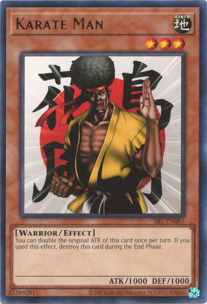 Karate Man trading card from Spell Ruler (25th Anniversary Edition) Karate Man - Spell Ruler (25th Anniversary Edition) YuGiOh trading card