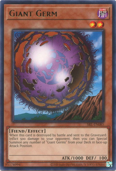 Giant Germ trading card from Spell Ruler (25th Anniversary Edition) Giant Germ - Spell Ruler (25th Anniversary Edition) YuGiOh trading card