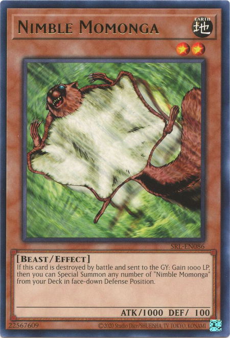 Nimble Momonga - Spell Ruler (25th Anniversary Edition) YuGiOh trading card