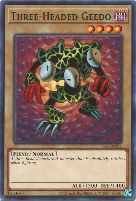 Three-Headed Geedo - Pharaoh's Servant (25th Anniversary Edition) YuGiOh trading card