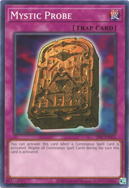 Mystic Probe - Pharaoh's Servant (25th Anniversary Edition) YuGiOh trading card