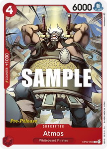 Atmos - Paramount War Pre-Release Cards (OP02 PRE) #OP02-003 - Common One Piece Trading Card