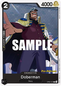 Doberman - Paramount War Pre-Release Cards (OP02 PRE) #OP02-107 - Common One Piece Trading Card