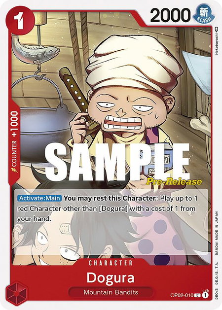 Dogura - Paramount War Pre-Release Cards One Piece trading card