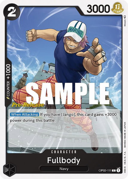 Fullbody trading card from Paramount War Pre-Release Cards Fullbody - Paramount War Pre-Release Cards One Piece trading card