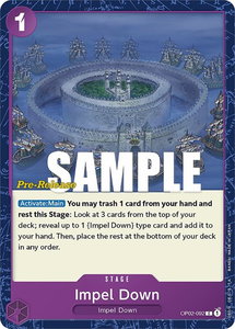 Impel Down - Paramount War Pre-Release Cards (OP02 PRE) #OP02-092 - Common One Piece Trading Card