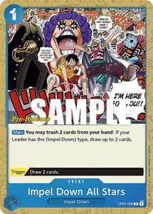Impel Down All Stars - Paramount War Pre-Release Cards (OP02 PRE) #OP02-066 - Common One Piece Trading Card
