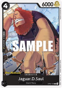 Jaguar.D.Saul - Paramount War Pre-Release Cards (OP02 PRE) #OP02-109 - Common One Piece Trading Card