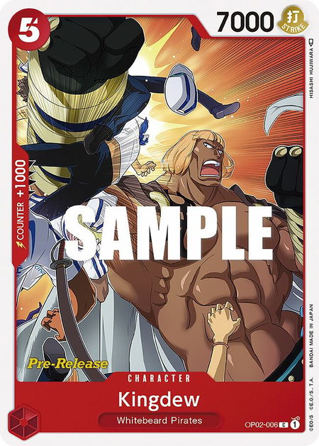 Kingdew - Paramount War Pre-Release Cards One Piece trading card