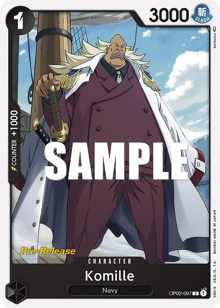 Komille trading card from Paramount War Pre-Release Cards Komille - Paramount War Pre-Release Cards One Piece trading card