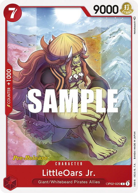 LittleOars Jr. - Paramount War Pre-Release Cards One Piece trading card