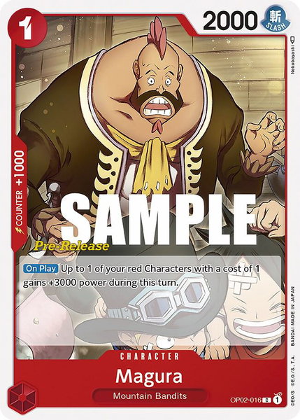 Magura trading card from Paramount War Pre-Release Cards Magura - Paramount War Pre-Release Cards One Piece trading card