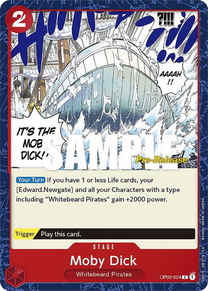 Moby Dick - Paramount War Pre-Release Cards One Piece trading card