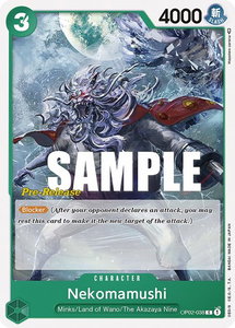 Nekomamushi - Paramount War Pre-Release Cards (OP02 PRE) #OP02-038 - Common One Piece Trading Card
