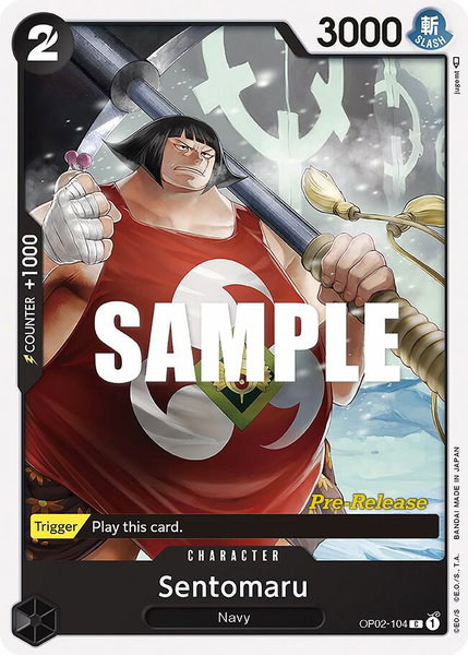 Sentomaru trading card from Paramount War Pre-Release Cards Sentomaru - Paramount War Pre-Release Cards One Piece trading card