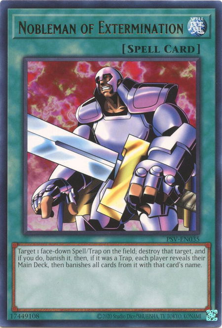 Nobleman of Extermination - Pharaoh's Servant (25th Anniversary Edition) YuGiOh trading card