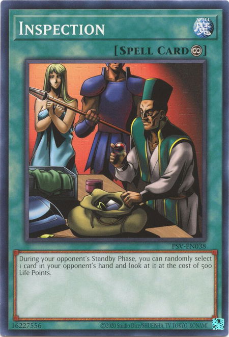 Inspection - Pharaoh's Servant (25th Anniversary Edition) YuGiOh trading card